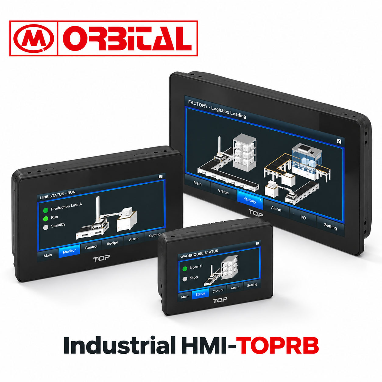 Industrial HMI supplied by Orbital Mekatronik