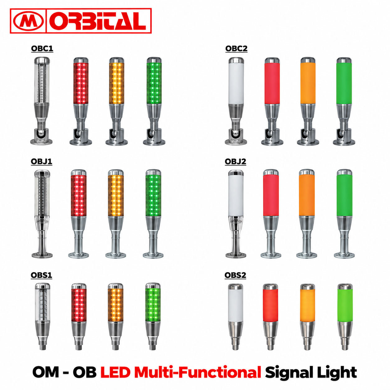 Industrial machine signal lighting product range